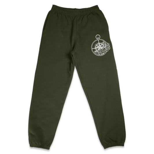 Blackboard East Sweatpants (Olive) - Blackboard East